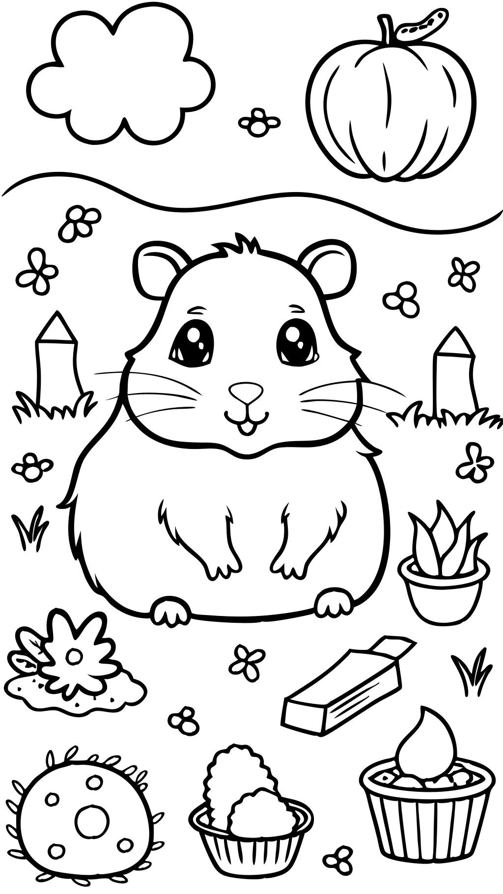 guinea pigs coloring pages